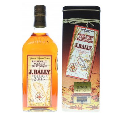 Rum Agricole J. Bally mill. 2003 – 43% vol – 70 cl – in astuccio – Rotundo  e C. SRL